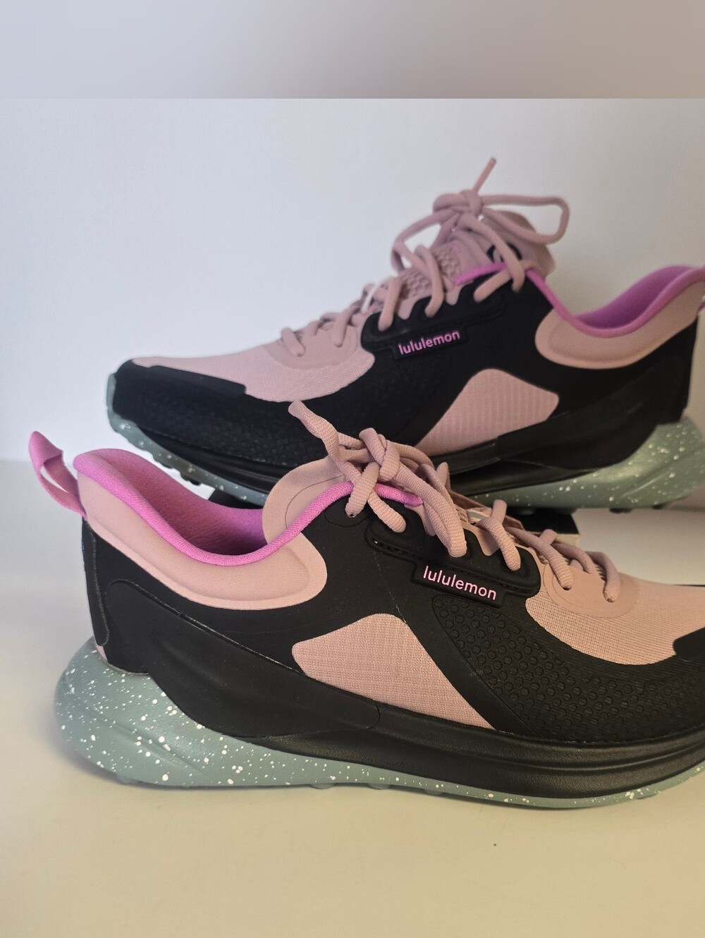 lululemon athletica Pink and Black Women's Athletic Sneakers